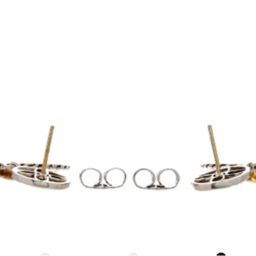 JOHN HARDY Sterling Silver & 18K Yellow Gold Citrine Batu Kawung Drop Earrings - Picture 4 of 4